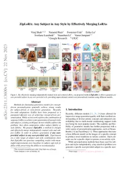 ZipLoRA: Any Subject in Any Style by Effectively Merging LoRAs