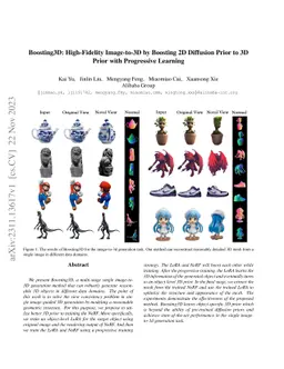 Boosting3D: High-Fidelity Image-to-3D by Boosting 2D Diffusion Prior to
  3D Prior with Progressive Learning
