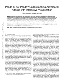 Panda or not Panda? Understanding Adversarial Attacks with Interactive
  Visualization