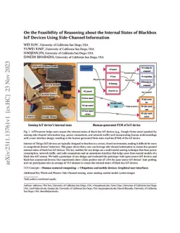On the Feasibility of Reasoning about the Internal States of Blackbox
  IoT Devices Using Side-Channel Information