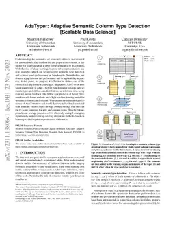 AdaTyper: Adaptive Semantic Column Type Detection