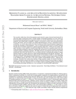 Bridging Classical and Quantum Machine Learning: Knowledge Transfer From Classical to Quantum Neural Networks Using Knowledge Distillation