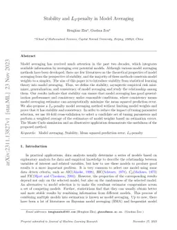Stability and L2-penalty in Model Averaging