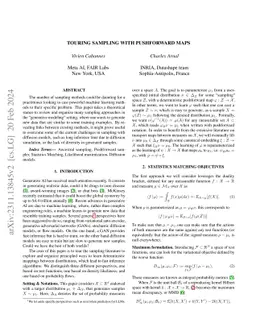 Touring sampling with pushforward maps