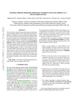 General Phrase Debiaser: Debiasing Masked Language Models at a
  Multi-Token Level