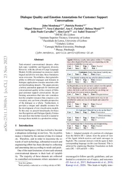 Dialogue Quality and Emotion Annotations for Customer Support
  Conversations