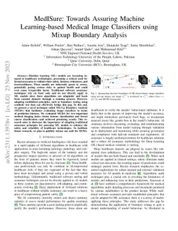 MedISure: Towards Assuring Machine Learning-based Medical Image
  Classifiers using Mixup Boundary Analysis