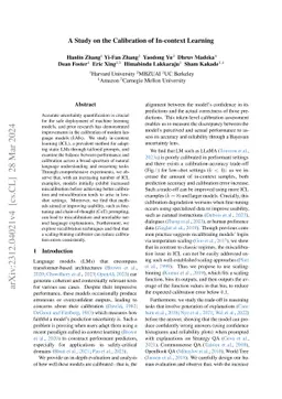 A Study on the Calibration of In-context Learning