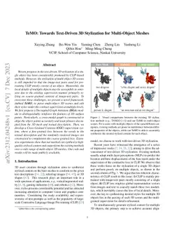 TeMO: Towards Text-Driven 3D Stylization for Multi-Object Meshes