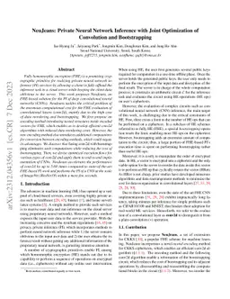 NeuJeans: Private Neural Network Inference with Joint Optimization of Convolution and FHE Bootstrapping