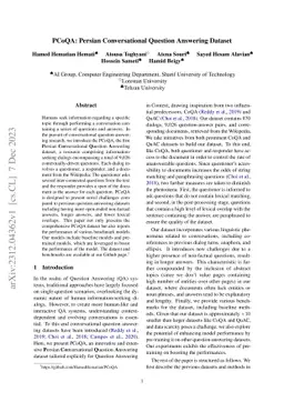 PCoQA: Persian Conversational Question Answering Dataset