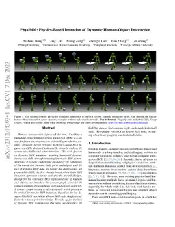 PhysHOI: Physics-Based Imitation of Dynamic Human-Object Interaction