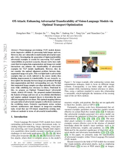 OT-Attack: Enhancing Adversarial Transferability of Vision-Language
  Models via Optimal Transport Optimization