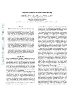 Temporal Fairness in Multiwinner Voting