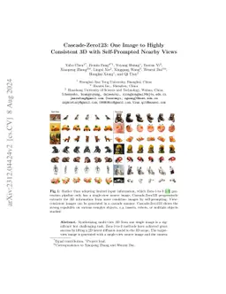 Cascade-Zero123: One Image to Highly Consistent 3D with Self-Prompted
  Nearby Views