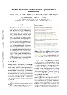 OpenAsp: A Benchmark for Multi-document Open Aspect-based Summarization