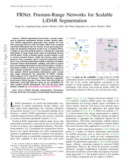 FRNet: Frustum-Range Networks for Scalable LiDAR Segmentation