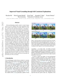 Improved Visual Grounding through Self-Consistent Explanations