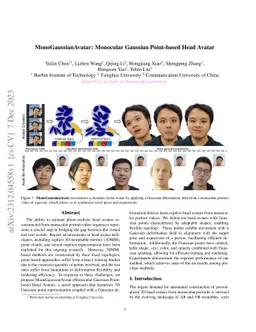MonoGaussianAvatar: Monocular Gaussian Point-based Head Avatar