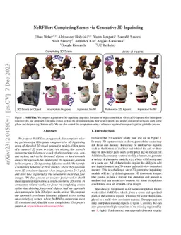 NeRFiller: Completing Scenes via Generative 3D Inpainting