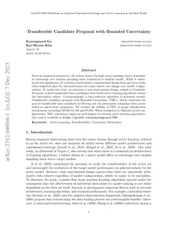 Transferable Candidate Proposal with Bounded Uncertainty