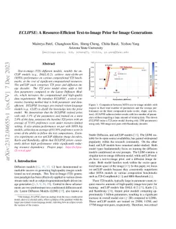 ECLIPSE: A Resource-Efficient Text-to-Image Prior for Image Generations