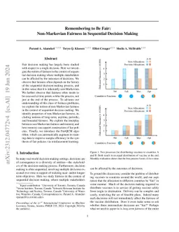 Remembering to Be Fair: Non-Markovian Fairness in Sequential Decision
  Making