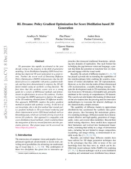 RL Dreams: Policy Gradient Optimization for Score Distillation based 3D
  Generation