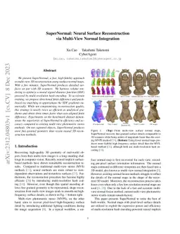 SuperNormal: Neural Surface Reconstruction via Multi-View Normal
  Integration