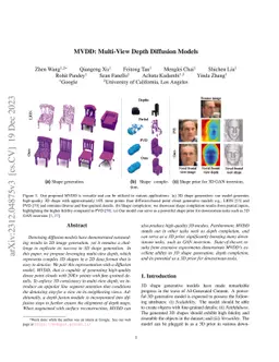MVDD: Multi-View Depth Diffusion Models