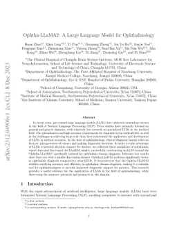 Ophtha-LLaMA2: A Large Language Model for Ophthalmology