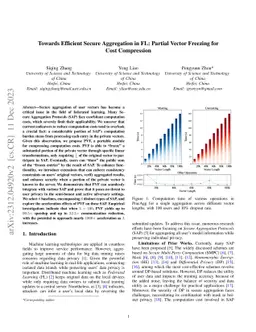 λ-SecAgg: Partial Vector Freezing for Lightweight Secure Aggregation in Federated Learning