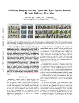 SKT-Hang: Hanging Everyday Objects via Object-Agnostic Semantic Keypoint
  Trajectory Generation