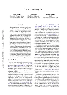 The ICL Consistency Test