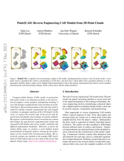 Point2CAD: Reverse Engineering CAD Models from 3D Point Clouds