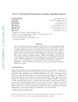 PFLlib: A Beginner-Friendly and Comprehensive Personalized Federated Learning Library and Benchmark