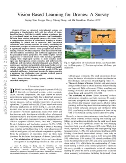 Vision-based Learning for Drones: A Survey