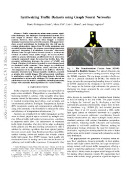 Synthesizing Traffic Datasets using Graph Neural Networks