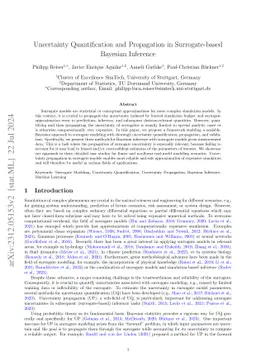 Uncertainty Quantification and Propagation in Surrogate-based Bayesian Inference