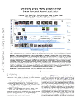 Enhancing Single-Frame Supervision for Better Temporal Action
  Localization