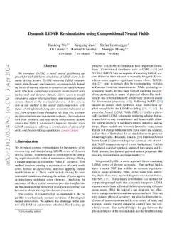 Dynamic LiDAR Re-simulation using Compositional Neural Fields