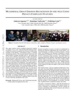 Multimodal Group Emotion Recognition In-the-wild Using Privacy-Compliant
  Features