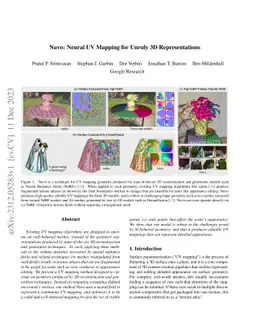 Nuvo: Neural UV Mapping for Unruly 3D Representations