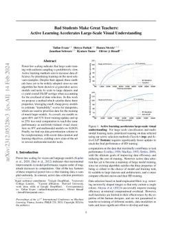 Bad Students Make Great Teachers: Active Learning Accelerates
  Large-Scale Visual Understanding