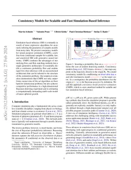 Consistency Models for Scalable and Fast Simulation-Based Inference