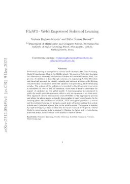 FLoW3 -- Web3 Empowered Federated Learning