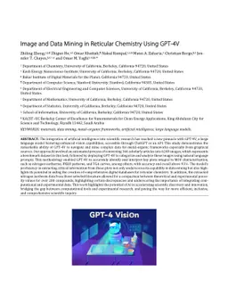 Image and Data Mining in Reticular Chemistry Using GPT-4V