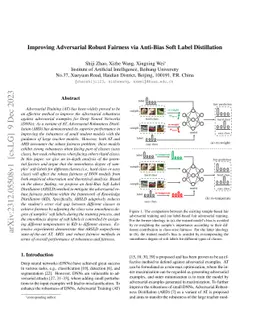 Improving Adversarial Robust Fairness via Anti-Bias Soft Label
  Distillation