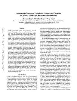 Isomorphic-Consistent Variational Graph Auto-Encoders for Multi-Level
  Graph Representation Learning