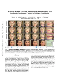 R2-Talker: Realistic Real-Time Talking Head Synthesis with Hash Grid
  Landmarks Encoding and Progressive Multilayer Conditioning